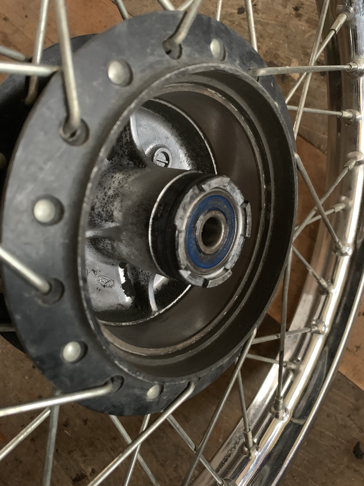 HONDA CT 110 POSTIE FRONT 17 INCH WHEEL BARE NO BRAKES