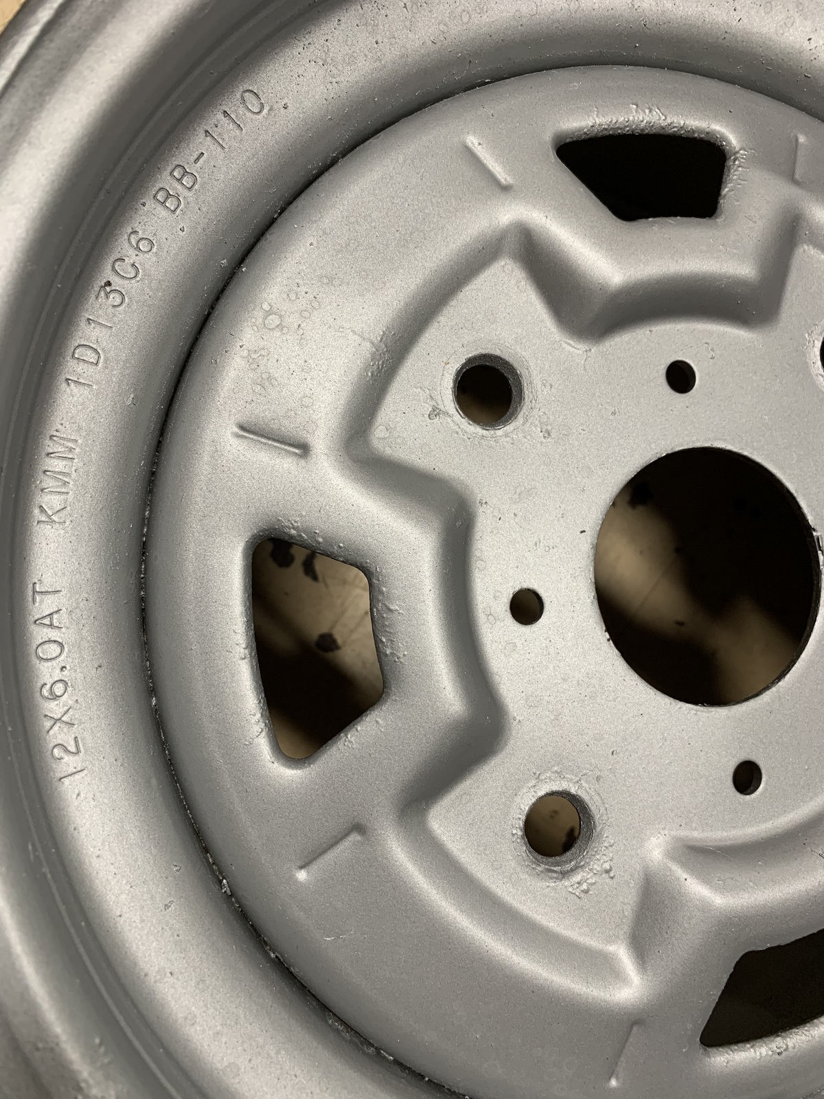 CANAM OUTLANDER 400 500 650 800 USED STEEL FRONT 12 X 6 INCH RIM