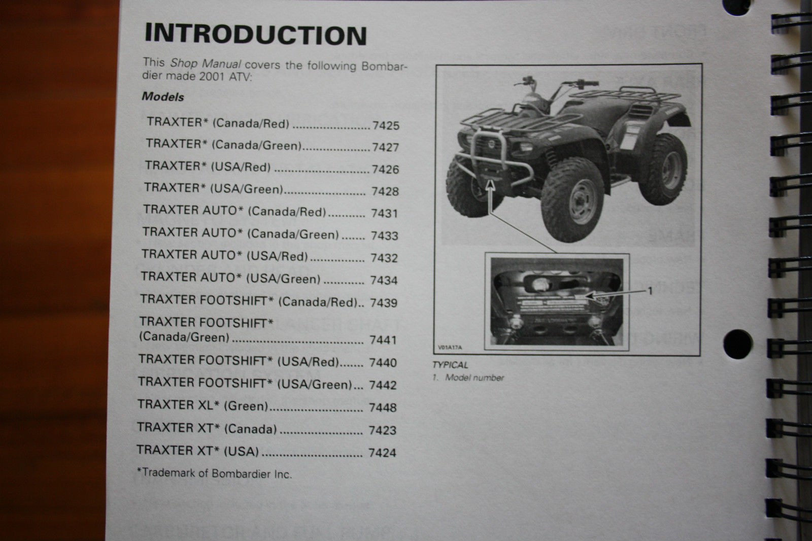 GENUINE BOMBARDIER SERVICE WORKSHOP MANUAL ...