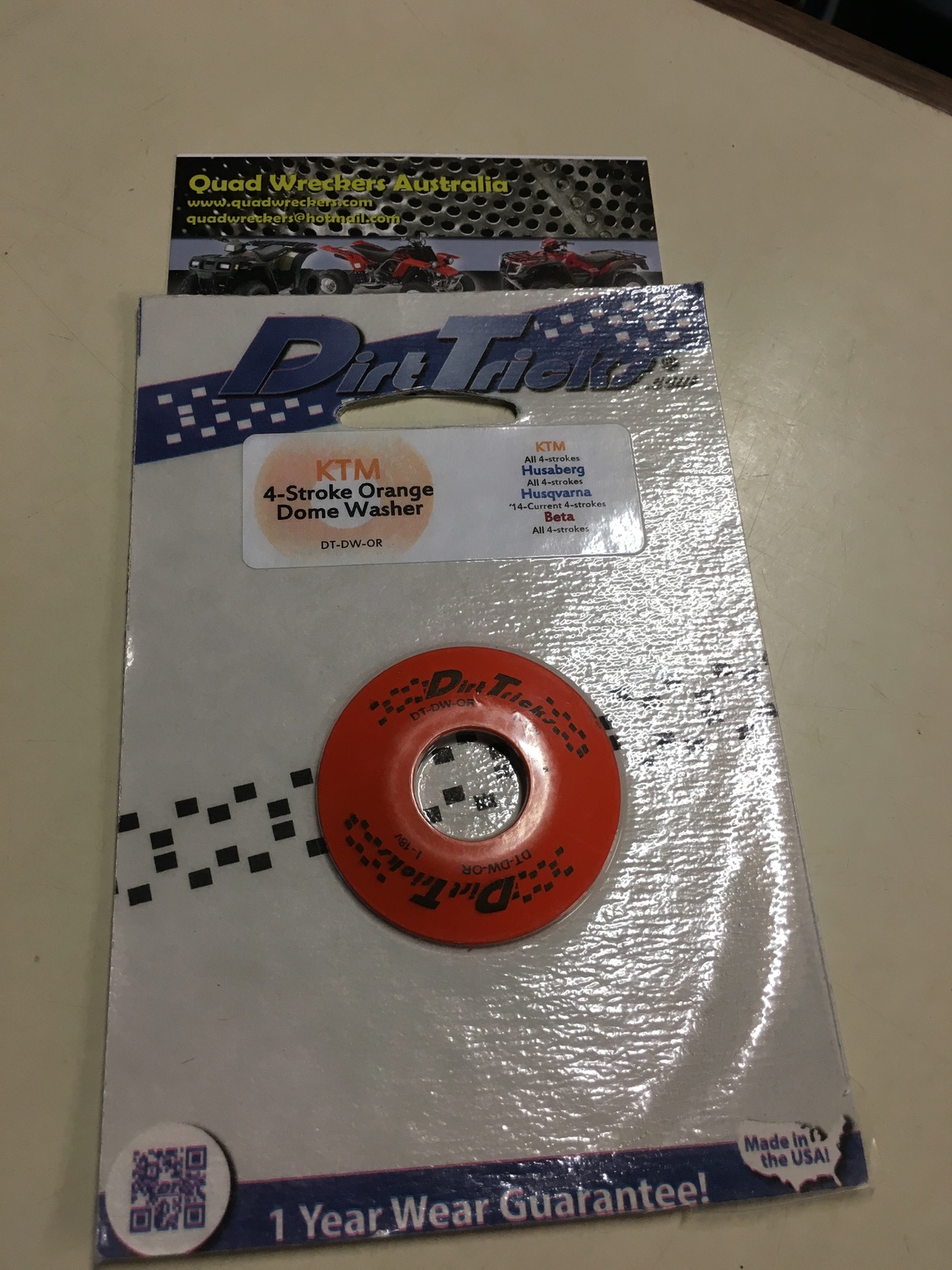 DIRT TRICKS FRONT COUNTER SPROCKET DOME WASHER KTM HUSQVARNA BERG BETA