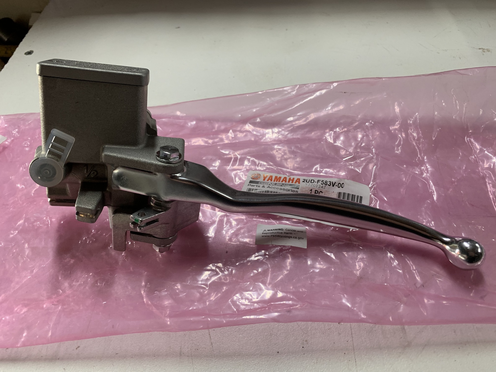 YAMAHA GRIZZLY YFM 550 700 REAR HAND BRAKE LEFT MASTER CYLINDER LEVER