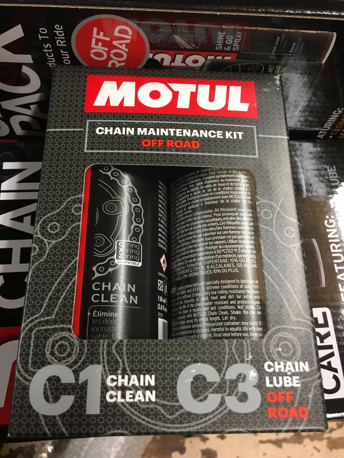 MOTUL OFF ROAD CHAIN CARE MINI PACK C3 LUBE C1 CLEAN