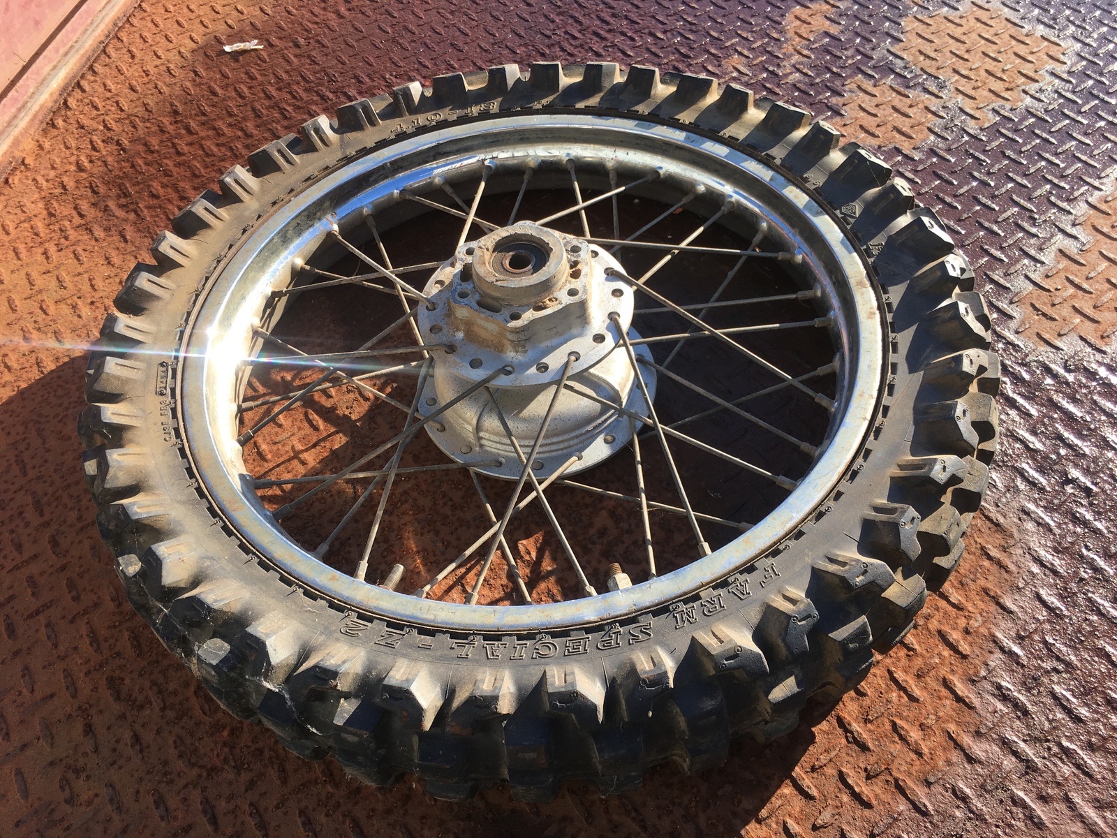 SUZUKI DR 200 TROJAN FARM AG BIKE REAR 18 INCH WHEEL RIM