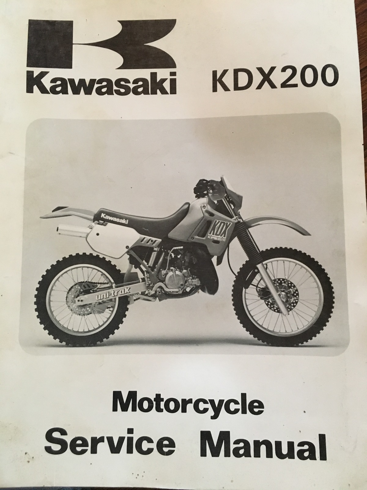KAWASAKI KDX200 1989 SERVICE MANUAL