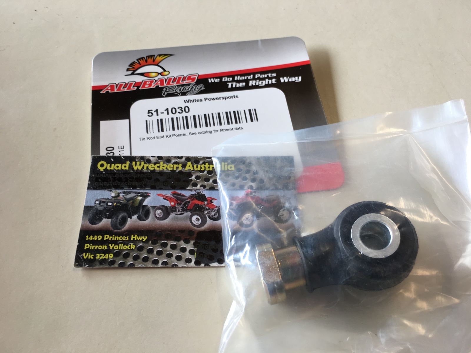 All Balls Tie Rod End Kit 51-1030 For Polaris ACE, RZR 570/800/900, Ranger XYD - Front Left & Right Replacement