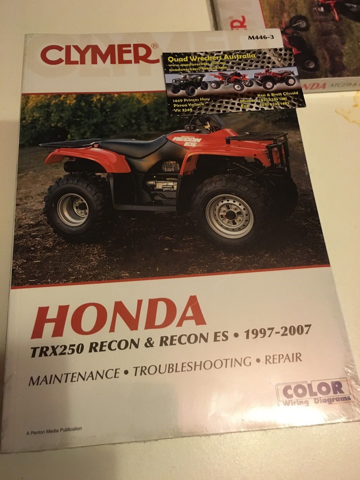 Owner Manual 03 A//Ce Honda 2003 TRX350FM