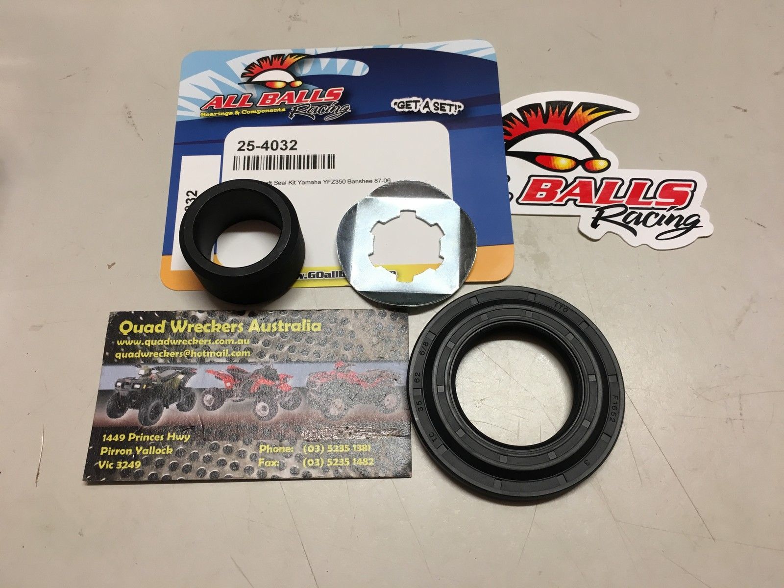 YAMAHA YFZ 350 BANSHEE FRONT SPROCKET COUNTER SHAFT BUSH & SEAL KIT 254032