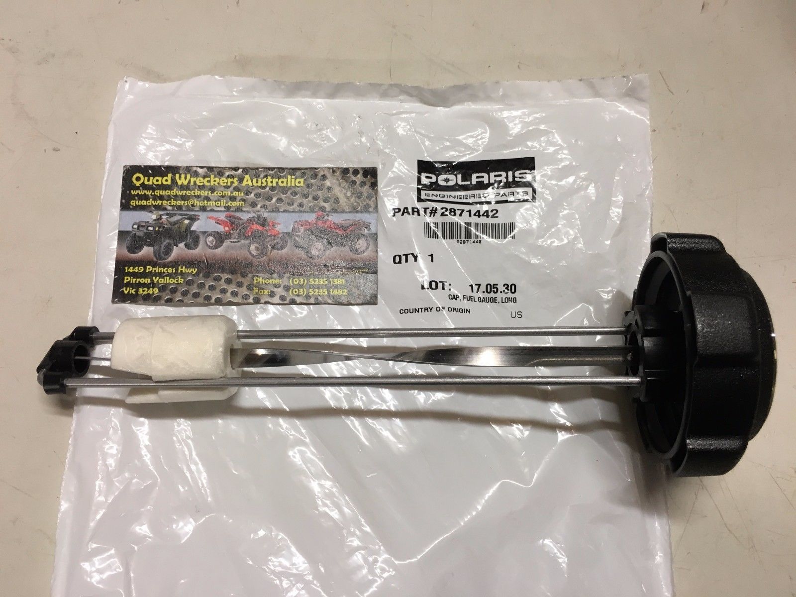 POLARIS ATP / SPORTSMAN 500 400 330 DEISEL FUEL CAP WITH FUEL GAUGE