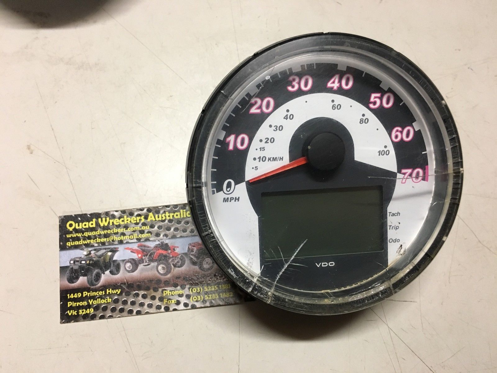POLARIS 400 HAWKEYE SPEEDO SPEEDOMETER DIGITAL DASH 12762 kms