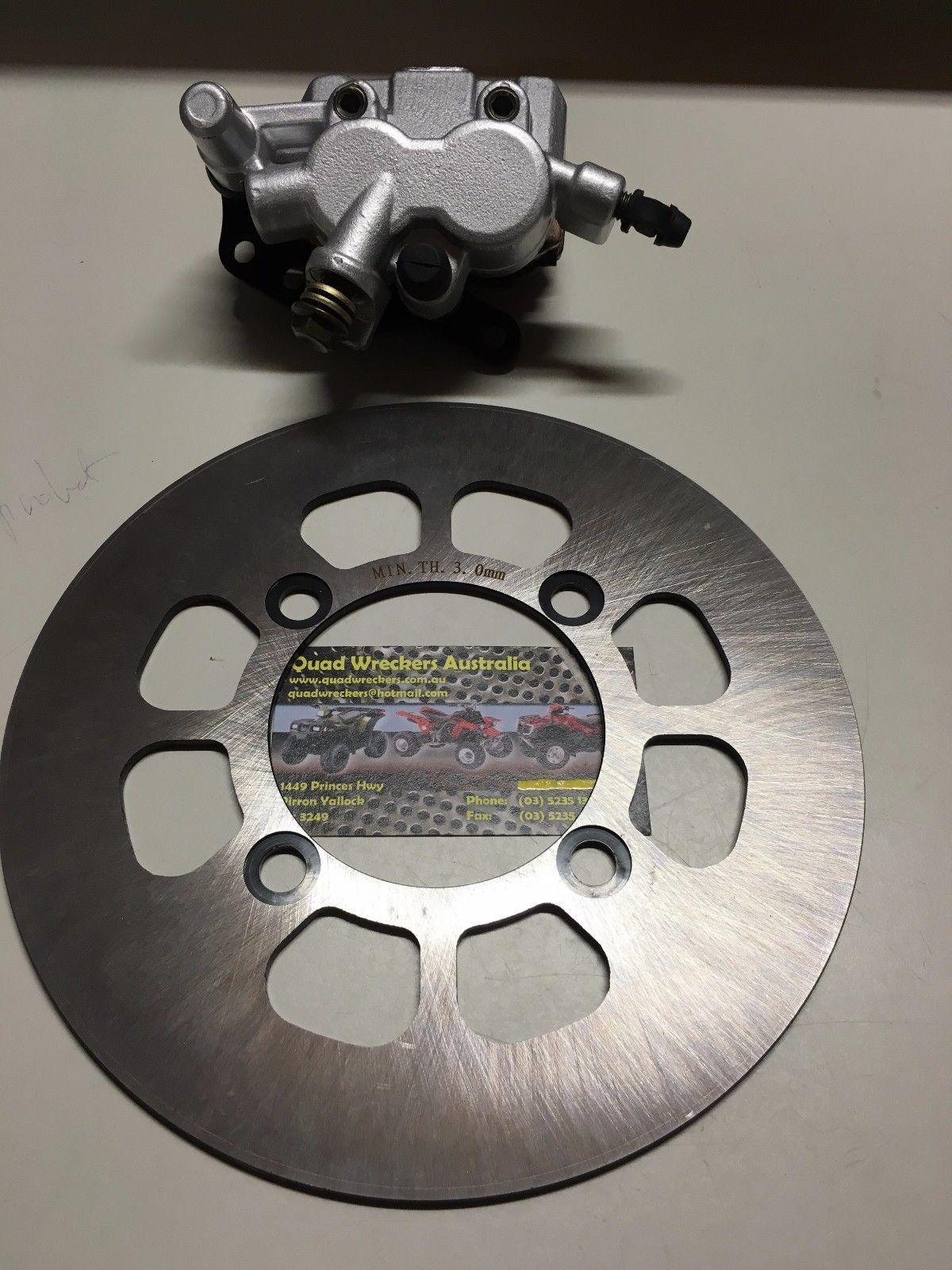 SUZUKI LTF 500 QUAD RUNNER MASTER FRONT RIGHT HAND BRAKE CALIPER & DISC