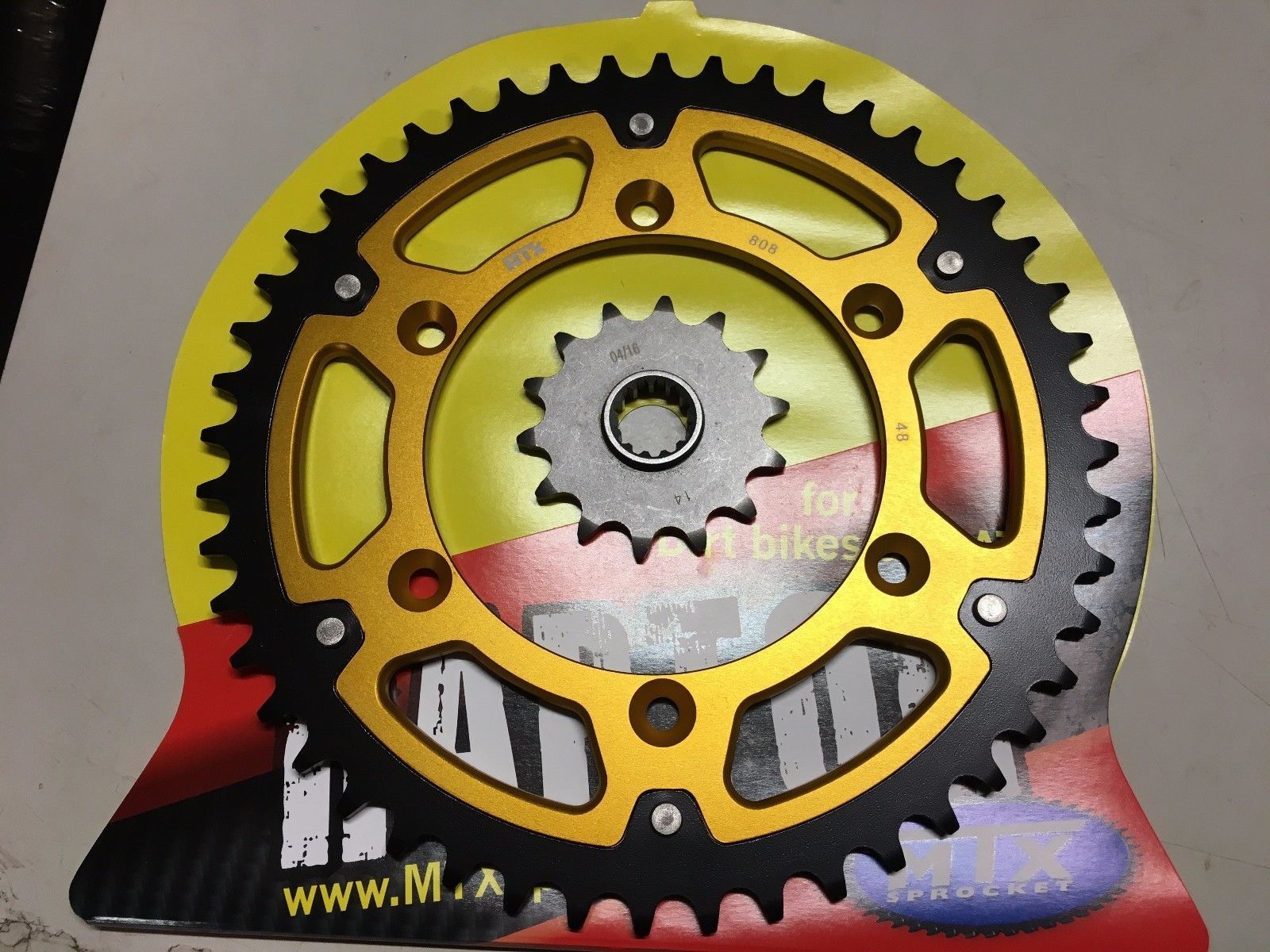 SUZUKI DRZ 250 350 400 48 TOOTH REAR 14 FRONT SPROCKET MTX RAPTOR COMBO