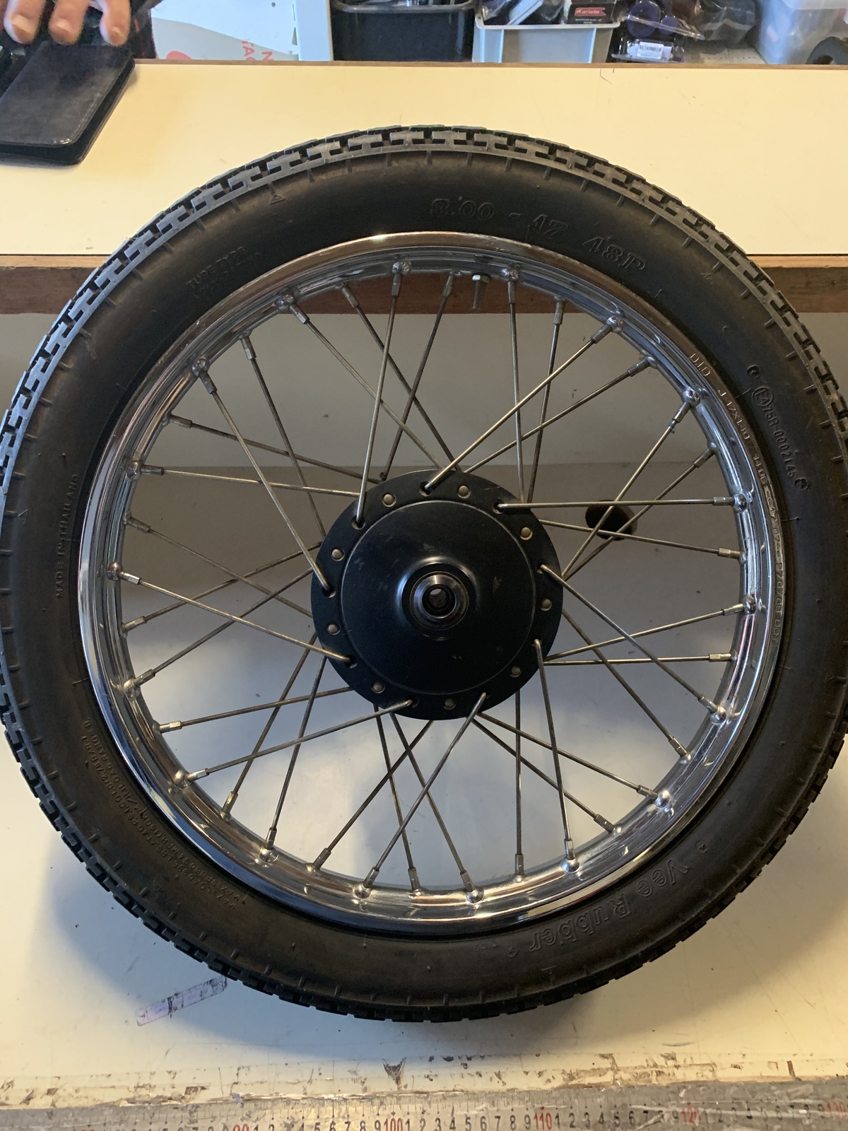 HONDA CT 110 POSTIE FRONT WHEEL TYRE 17 INCH GIG BUGGY NO BRAKES