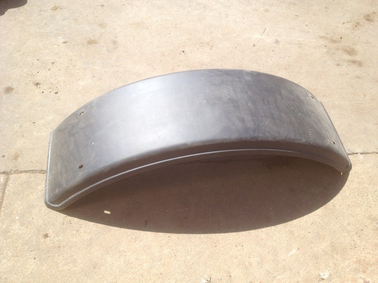 FRONT BLACK PLASTIC TRACTOR MUD GUARD