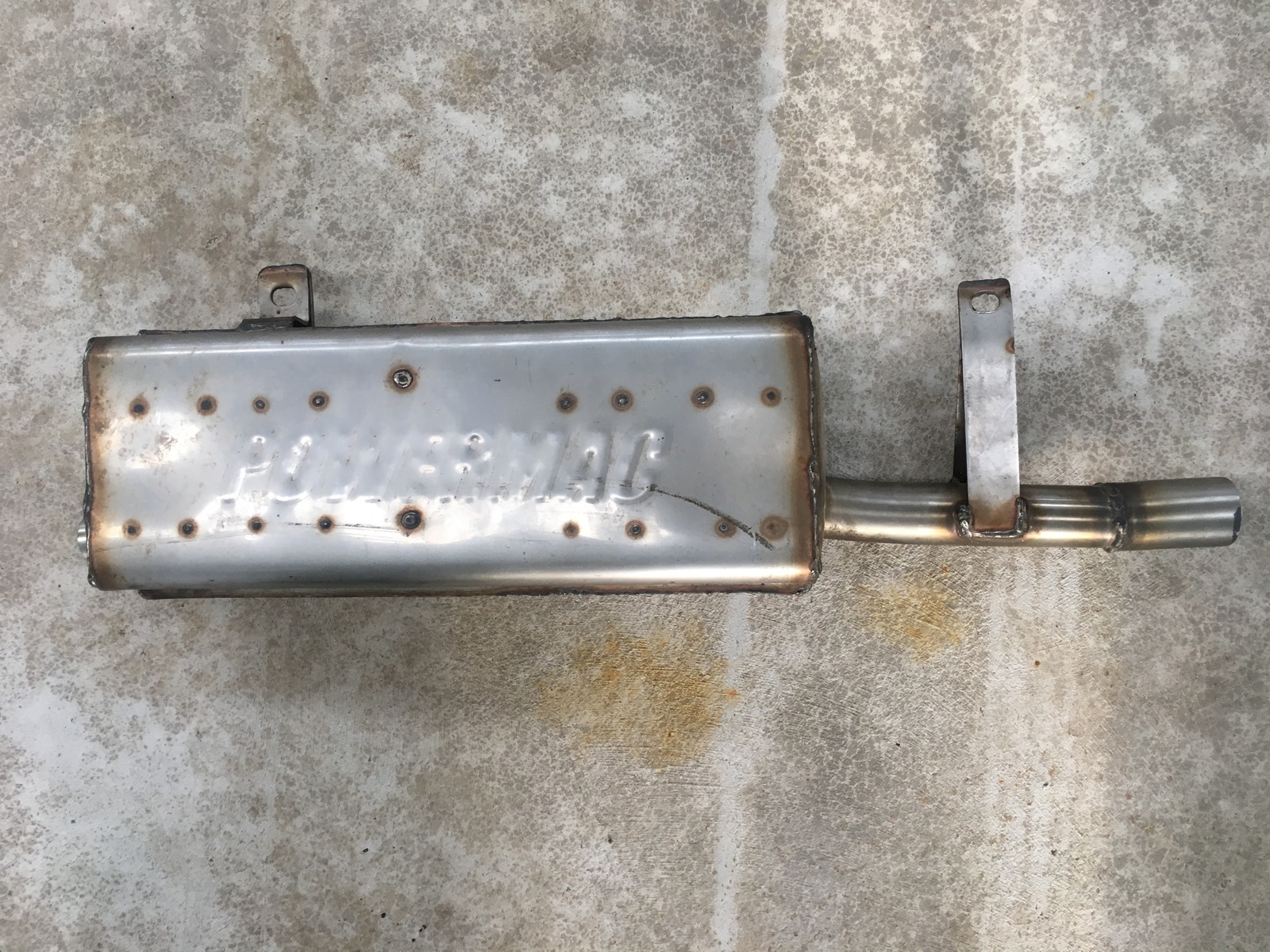 YAMAHA TIMBERWOLF YFB 250 QUAD POWERMAC MUFFLER STAINLESS STEEL