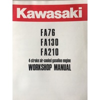 KAWASAKI 4 STROKE FA76 FA130 FA210  WORKSHOP SERVICE MANUAL