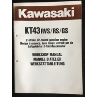 KAWASAKI 2 STROKE KT43 RVS RS GS  WORKSHOP SERVICE MANUAL