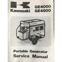 KAWASAKI GENERATOR GE4000 GE4500  WORKSHOP SERVICE MANUAL