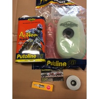 HONDA SERVICE KIT AIR + OIL FILTER  & SPARK PLUG  XR 400 R 112 DPR8Z 712