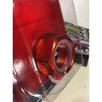 KTM HUSQVARNA REAR NYLOC AXLE NUT 20 X 1.5 ORANGE