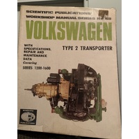 VW VOLKSWAGEN TYPE2 TYOE 2 TRANSPORTER 1200 1600 SERIES SP  WORKSHOP SERVICE MANUAL