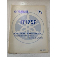 YAMAHA IT 175 F 1979 GENUINE YAMAHA SEVICE SUPPLEMENT MANUAL
