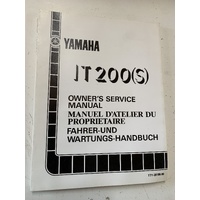 YAMAHA IT 200 S GENUINE YAMAHA SEVICE / WORK SHOPMANUAL 1TY-28199-80