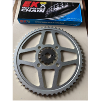 YAMAHA TTR 125 BIG WHEEL CHAIN AND SPROCKET KIT 13 T FRONT 54 T REAR 428 CHAIN 2006 +