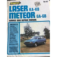 FORD LASER METOER 1981 1985 GREGORYS WORKSHOP MANUAL