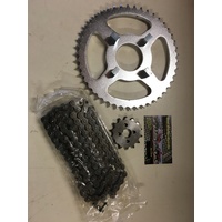HONDA XR 75 & XR 80 R CHAIN & SPROCKET KIT 14 T FRONT 46 T REAR 420 CHAIN  UP TO 84 