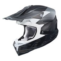 HJC  BLACK GREY I 50 RACE HELMET MX  DIRT BIKE ECE DOT COMPOSITE SHELL SIZE LARGE
