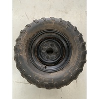 YAMAHA RHINO YXR 660 700 REAR RIM AND 25 X 11 X 12 TYRE  WHEEL BLACK