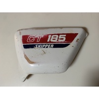 HONDA CT 185 SKIPPER  AG LEFT SIDE PLASTIC COVER WHITE  33646-382-6700
