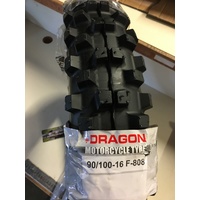90 100 16 DRAGON TYRE DIRT KNOBBY HONDA CR XF CRF  KX KLX TTR DRZ