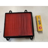 HONDA XR 190 CT SERVICE KIT AIR FILTER AND NGK SPARK PLUG