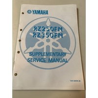 GENUINE YAMAHA RZ 250 350 FN SUPPLEMENTARY SERVICE ( WORKSHOP ) MANUAL 1AH-28197-20