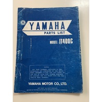 GENUINE YAMAHA IT 400 C PARTS LIST BOOK SCHEMATICS PART NUMBERS 1K7-28198-60