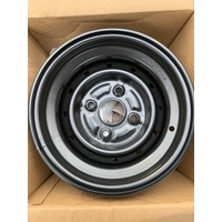 YAMAHA SXS VIKING 700 REAR WHEEL RIM WHEEL BLACK STEEL 12 x 7.5 YXE YXM YXC 1XD-F5390-00
