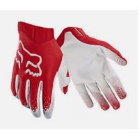 FOX RACING MX AIRLINE MOTH RED GLOVES  SIZE LARGE CLEARANCE