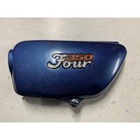 HONDA CB 350 4 FOUR LEFT HAND PLASTIC SIDE COVER & BADGE