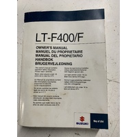 SUZUKI LTF LTA 400 KINGQUAD OWNERS MANUAL HAND BOOK