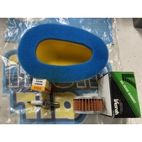 SUZUKI DR  350  94 - 99  S SE SERVICE KIT AIR OIL FILTER 136 NGK SPARK PLUG CR9EK