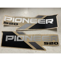 HONDA PIONEER 520 STICKERS TRAY TUB GRAPHICS LEFT AND RIGHT