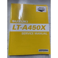 GENUINE SUZUKI LTA KING QUAD 450 X WORKSHOP SERVICE MANUAL BOOK KINGQUAD 99500-44070-01E