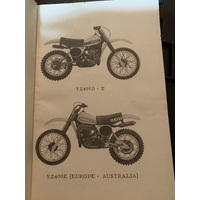 GENUINE YAMAHA PARTS LIST BOOK YZ 400 D E ID PART NUMBERS SCHEMATICS 2K8-28198-05
