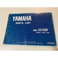 YAMAHA XS 1100 F PARTS LIST BOOK SCHEMATICS BREAK DOWN 2U6-28198-05