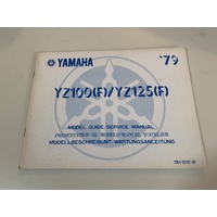 YAMAHA YZ 100 125 F 1979 GENUINE YAMAHA SERVICE REPAIR MANUAL MODEL GUIDE 2W5-28197-80