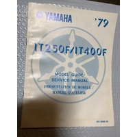 GENUINE YAMAHA SUPPLEMENTRY SERVICE MANUAL IT 250 400 F  2K9-28197-70 MODEL GUIDE