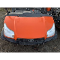 KUBOTA RTV 900 1100 1140 X FRONT ORANGE PLASTIC BONNET ONLY   - NO LIGHTS , NO GRILL 