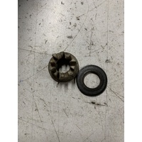 SUZUKI LTF 250 OZARK REAR WHEEL HUB AXLE NUT CASTLE & WASHER