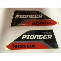 HONDA SXS 700 PIONEER TUB SIDE STICKERS GRAPHICS MARK